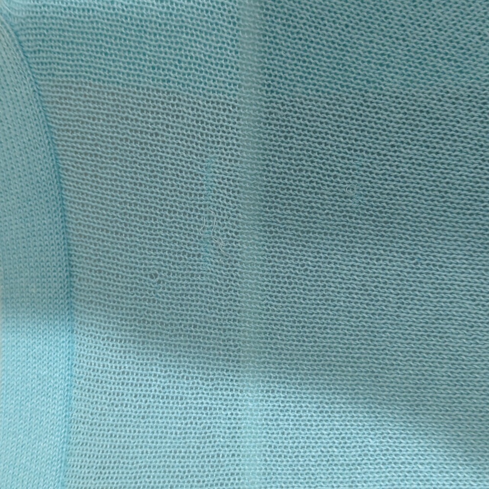 Soft Surroundings Open front Cardigan Linen Blend Button Accent Sleeve - Picture 7 of 9